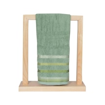 Vos Versa Bursa Varak Serisi 50x90cm %100 Pamuk Yüz Havlusu Haki Yeşil Vvhm0018-375 - Yeşil