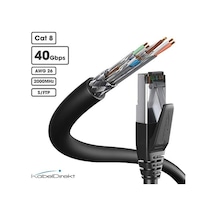 Cat 8 Ağ Kablosu, 40 Gigabit, Esnek Ve Kırılmaz Yapı 10m Lan Kablosu/ethernet Kablosu, Maksimum Fiber Hızı İletir Ve Oyun/ps5/xbox İçin Uygundur, Fiş 0
