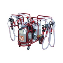 Bartech Universal Kuru Pompa Dörtlü Süt Sağım Makinesi 80 L Ahtapot Model Paslanmaz Güğüm