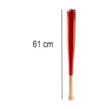 Beyzbol Sopası  61 Cm Dişbudak Ağacından Kırılmaz Kırmızı