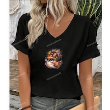Startmore Leopar Desenli Teyzoş Siyah
