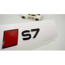 Dk Tuning S7 2025+ Bagaj Siyah Kırmızı Yazı Logo Arma Audi İle Uyumlu Bagaj Arma