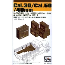 Afv Club Af35035 1/35 Ölçek, Cal.30/cal.50/40mm Ammo Box Mühimmat Sandığı, Plastik Model Kiti-52166