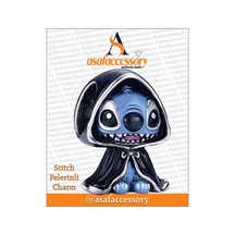 Stitch Pelerinli Charm Asafaccessory Mavi