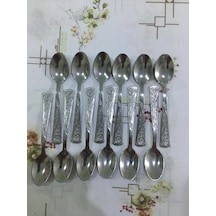 Çay Kaşığı Paslanmaz Çelik Duman Mor Kutu 12'li