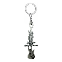 Yngwie J. Malmsteen Alevli Elektro Gitar Anahtarlık Unisex - Metal Aksesuar