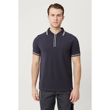 Asperula Polo Yaka T-shirt - Fermuarlı, Nefes Alabilir, Rahat Tasarım Füme