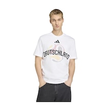 Whıte Adidas Erkek Futbol T-shirt Almanya Olp Tee Jz8917 Beyaz