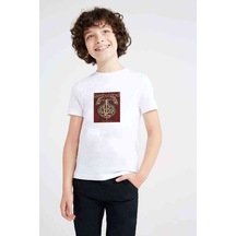 Tshirthane Lamb Of God Bordo Wrath Baskılı Unisex Çocuk Beyaz T-Shirt