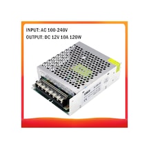 Xiyyadms 12v 10a 120w Ac/dc Güç Adaptörü - Led Şerit, Kamera, Bilgisayar İçin Kompakt Ve Hafif Diğer