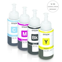 Epson T664  4 Renk Mürekkep Seti Siyah, Mavi, Kırmızı, Sarı - L110 L220 L382 L3050 L3060 Uyumlu
