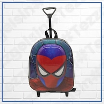 Tezzgelsin Anaokulu Çekçekli Spiderman Figürlü Okul Çantası
