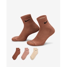 Nike Everyday Plus Destekli Antrenman Bilek Çorapları 3 Çift Sx6890-968 Cok Renklı