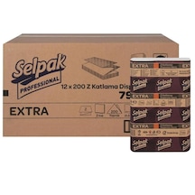 Selpak Pro Extra Z Katlı D Havlu 12 x 200'lü