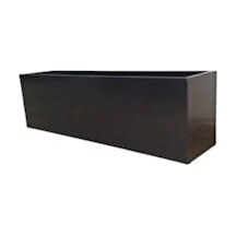 70 Cm Mdf Siyah Mat Saksı Yeşil
