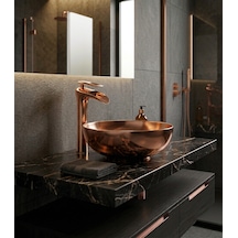 Şelale Rose Gold Çanak Lavabo Bataryası