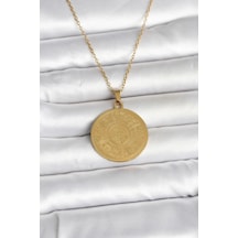 Buğz 316l Çelik Gold Renk Ayetel Kürsi Yazılı Kolye Diğer