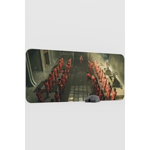 La Casa De Papel Kore V4 90x40 Xxl Gaming Kauçuk Kaymaz Taban Mouse Pad Fare Altlığı