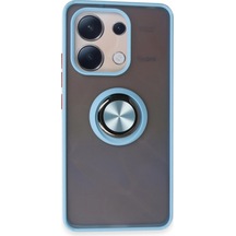 Xiaomi Redmi Note 13 4g Kılıf Montreal Yüzüklü Silikon Kapak - Buz Mavi