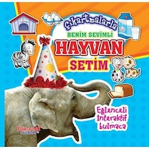 Çıkartmalarla Benim Sevimli Hayvan Setim - Eğlenceli İnteraktif Bulmaca- Yumurcak Yayınları