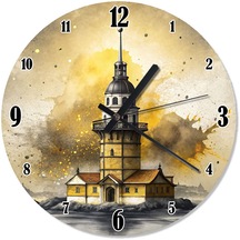 Kız Kulesi Baskılı Duvar Saati