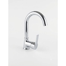 Doras Premium Simitra Kuğu Lavabo Bataryası Krom
