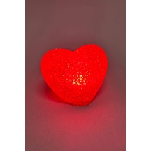 Işıklı Kırmızı Kalp Led Lamba 9 Cm Belirtilmemiş