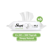 Sleepy Natural Yenidoğan Islak Bebek Bakım Havlusu 6X60 (360 Yaprak)