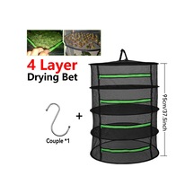 4/8 Katmanlı Bitki Asılı Kurutma Ağı Nefes Alabilen Bitki Gri - Siyah