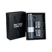 Stainless Steel Vacuum Flask Paslanmaz Çelik Termos Gri 500 Ml