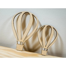 2'li Balon Konsept Tasarım Bebek Odası Çocuk Odası Kapı ve Duvar Süsü Dekorasyon Açık Kahverengi