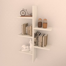 Rafkestir Anka Duvar Raf Seti Beyaz ( Parlak )