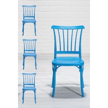Violet Home Mutfak Sandalyesi 4 Adet Mavi