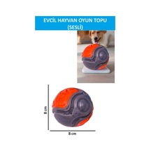 Zetconcept Sesli Köpek Topu Kendinden Sesli Köpek Oyuncağı