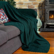 Jakarlı Şönil Koltuk Örtüsü Çekyat Örtüsü Koltuk Şalı 110x175 2 Ad. Kaymaz Zümrüt Zümrüt