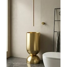 Petite Altın Paslanmaz Monoblok Lavabo Renkli