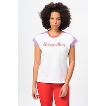 Benetton Bnt-w20377-23y Kadın T-shirt Bnt-w20377-r0198 Beyaz