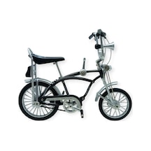 Model Araçlar -1:8 Metal Retro Pinokyo Bisiklet - Die -cast 17 Cm - Siyah Lisinya Çok Renkli