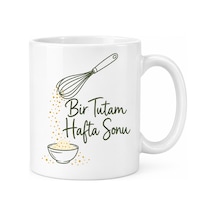 Bezos Bir Tutam Hafta Sonu Tasarımlı Porselen Kupa - Model 587 Nxrlvng