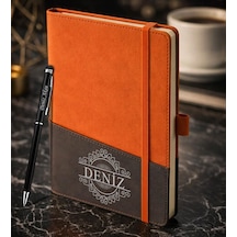 Bk Gift Kişiye Özel Turuncu Termo Deri Defter Ve Touchpen Kalem Seti -12, Kurumsal Ve Özel Hediye, Yeni İş Hediyesi Kobitmeyencom36119 Bk Gift