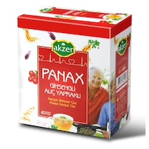 Akzer Panax Ginsengli Alıç Yapraklı Karışık Bitki Süzen Poşet Çay 60 x 1.5 G
