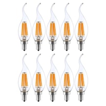 Rustik Kıvrık 4w E14 Led Ampul 400lm 10lu Paket
