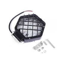 48w Altıgen Kafesli Siyah 16 LED Off Road Tekne Çalışma Lambası