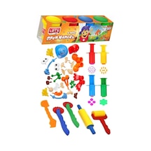 Oyun Hamuru 4 Renk Lets Oyuncak Merdane Silindir Kesici Şekiller Kalıp Enjektör Seti 1 Paket Okul Öncesi Kreş Anasınıfı Etkinlik