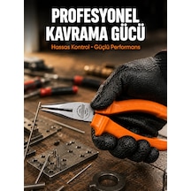 Mey İthalat Uzun İnce Çeneli Profesyonel Kargaburun Dayanıklı Çelik El Aleti