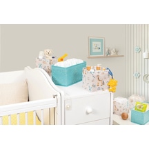 Baby 3'lü Kullanışlı Çekmece Düzenleyici Çok Amaçlı Organizer Kutu Yeşil