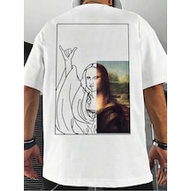 Adrift Unisex Oversize Kalıp Figürlü Grafik Harajuku Style Beyaz