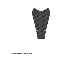 Cfmoto 250sr Karbon Stıcker Set Depo Orta Parçalı Kaplama Etiket Modeli