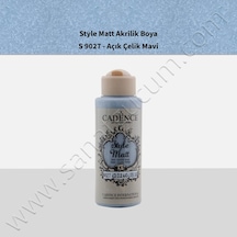 Cadence Style Matt Akrilik Boya 120 Ml. S9027Açık  Çelik Mavi