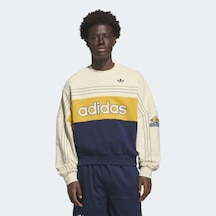 Adidas Ks8191 Varsıty Crew Erkek Sweatshirt Bej
